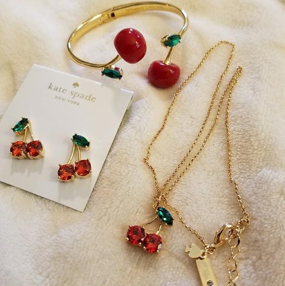 🎉HOST PICK Kate♠Spade🍒'Ma Cheri🍒Cherry🍒Earring - Picture 7 of 8